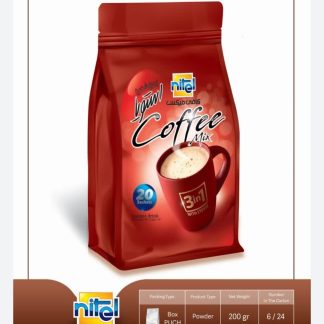 کافی میکس رژیمی نیتل (با استویا) – باکس پاچ ۲۰۰ گرم